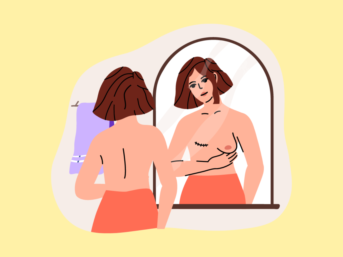 Phemo Clinic - 🎀Breast cancer self examination 🎀 *During a breast  self-exam, you may notice lumps or a change in the texture of your breast*  *Please note that not all lumps are